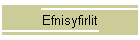 Efnisyfirlit