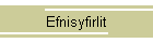 Efnisyfirlit